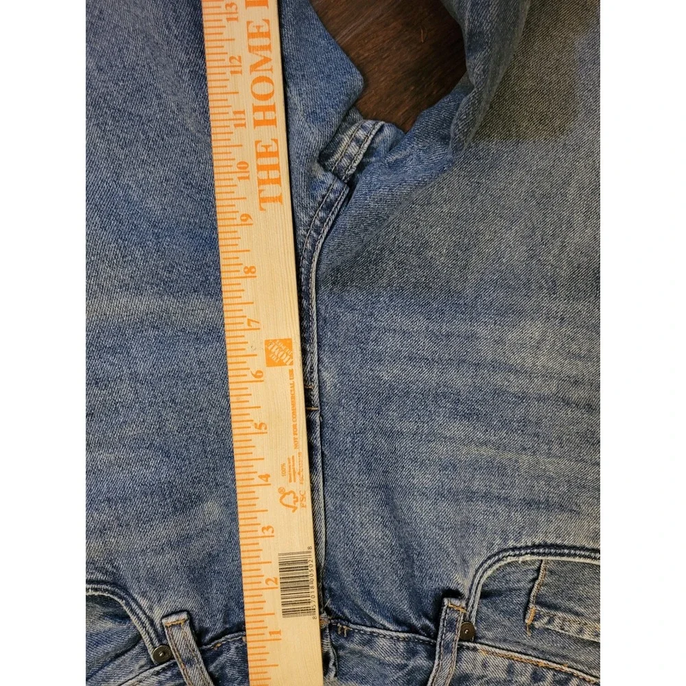 BlankNYC Your Favorite Two Tone Side Stripe Raw Hem Straight Leg Jeans Si 30 501